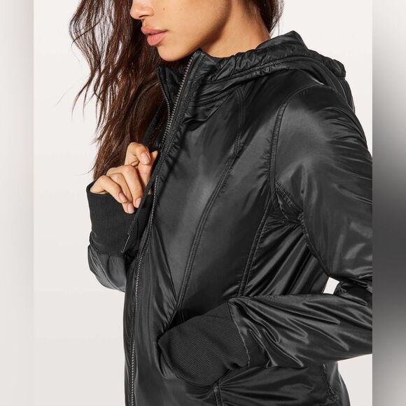 Lululemon Glyde Scuba Hoodie with Primaloft, SZ 6, Black - Picture 2 of 12